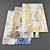 Contemporary Modern Rugs Set 3D model small image 1