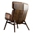 Elegant Oak Armchair: Collinet Poznan 3D model small image 4