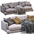 Flexform Long Island Sofa 3D model small image 5