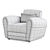 Modern KALLIO Armchair: Stylish Comfort. 3D model small image 7