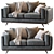 Zander 4-Part Sofa in 3D Max 3D model small image 1