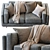 Zander 4-Part Sofa in 3D Max 3D model small image 4