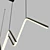 Modern Zigzag Pendant Lamp 3D model small image 4