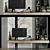 Modular TV Wall Set 201 3D model small image 1