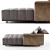 Freeman Duvet Chaise: Extreme Softness & Elegant Stitching 3D model small image 5