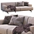 Sleek Poliform Tribeca Sofa 3D model small image 1