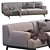 Sleek Poliform Tribeca Sofa 3D model small image 5