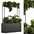 Elegant Greenery Display: Indoor Plant Box Stand 3D model small image 1