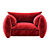 Cozy Costes Oversized Armchair 3D model small image 2