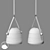 Minimalist Pendant PDL2106: Elegant Severin Chandelier 3D model small image 2