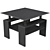 Modern Coffee Table ST-052 in Wenge or White Finish 3D model small image 3