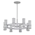 Reeve 8-Light Wagon Wheel Chandelier 3D model small image 2