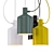 Sleek Silo Pendant Light 3D model small image 1