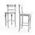 Wooden Bar Stool: Smooth Finish 3D model small image 3