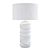 Elegant Wave Design Table Lamp 3D model small image 2