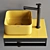 Shui Comfort Ceramic Washbasin Set 3D model small image 3