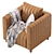 Sleek Wave Leather Armchair 3D model small image 6