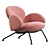 BAIXA Softline Velvet Armchair 3D model small image 5