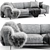 Elevate Your Living Space with Dantone's Leamington Sofa 3D model small image 1
