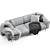 Elevate Your Living Space with Dantone's Leamington Sofa 3D model small image 5