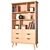 Natural Wood Shelving, Modern Design 3D model small image 1