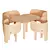 Adorable Elephant Chair & Table Set 3D model small image 1