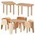Adorable Elephant Chair & Table Set 3D model small image 2