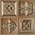 3Dmax-Corona 9 Square Ornaments 3D model small image 2