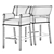 Hancock & Moore Club Bar Stool: Stylish and Versatile 3D model small image 2