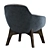 GHIRLA Modern Armchair: Stylish, Versatile, Luxury 3D model small image 4