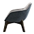 GHIRLA Modern Armchair: Stylish, Versatile, Luxury 3D model small image 5