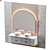 Elegant Light Bathroom Collection 3D model small image 3