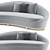 Elegant Curve Sofa Set 3D model small image 15