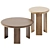 Sleek Yeti Coffee Tables 3D model small image 1