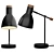  Sleek Black Table Lamp 3D model small image 1