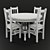 INGATORP Extendable Table & STEFAN Chairs 3D model small image 7