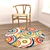 Round Rug Set: 6 Styles for Different Perspectives 3D model small image 4