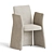 Elegant Madam Dining Armchair 3D model small image 1