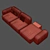 Cozy Comfort Multi Person Sofa 3D model small image 3