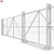 Industrial Sliding Mesh Gates 3D model small image 4