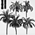 5-in-1 Majestic Date Palm & Queen Palm Tree 3D model small image 3