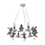 ARTE Lamp AMUR A1133SP-6WG: Elegant White and Gold Chandelier 3D model small image 6