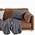 Krisby Leather Sofa: Stylish and Modern 3D model small image 2