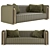 MEZZO Rivers Modern Sofa 3D model small image 1