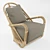 Elegant Rattan & Wicker Armchair 3D model small image 5