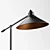 Industrial Adjustable Metal Floor Lamp 3D model small image 3