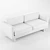 Quinn Striped Sofa: Boho-Classic Elegance 3D model small image 6