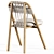 Vintage Inspired Dining Chair 3D model small image 2