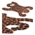Safari Chic Leopard Rug 3D model small image 2