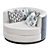 EMPIRE Armchair: Stylish Club's Modern Masterpiece 3D model small image 1